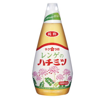 純粋レンゲのハチミツ 500g 12本入 純粋レンゲはちみつ 商品カタログ サクラ印はちみつ 加藤美蜂園本舗